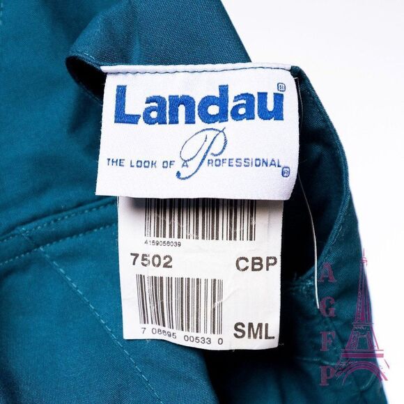 Landau nursing uniform green medical nurse short sleeve scrubs top 💖 2/$30 - Picture 9 of 10